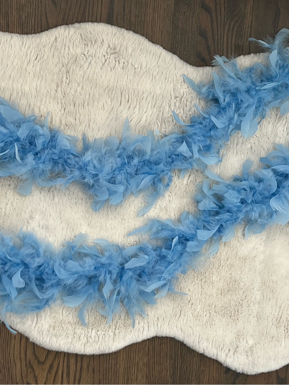 Soft Feather Boa - Light Blue -